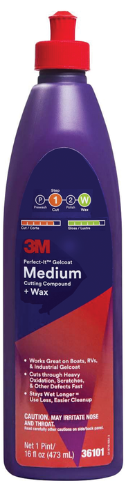 3M 051131-36107 Perfect-It Gelcoat Medium Cutting Compound/Wax, Gal.