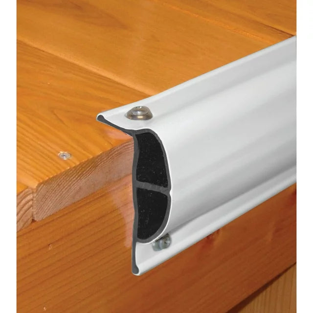 Taylor Made Dock Pro Standard P-Shape Vinyl Dock Edging - White, 10' Straight or Coil Configurations