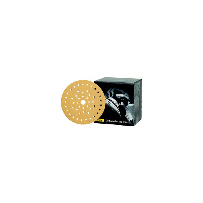 Mirka 23-5MF-180 Gold Multifit Dust Free Discs, 5", P180, 50/pk