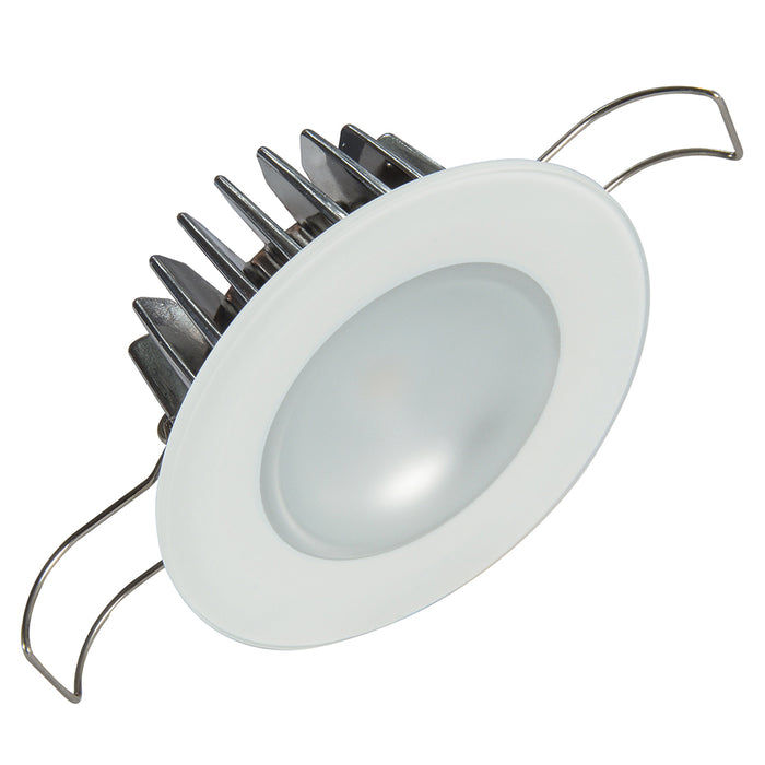 Lumitec 113190 Mirage Flush Mount Down Light w/Glass Bezel & Non-Dimming, White/Blue/Red/Purple LEDs