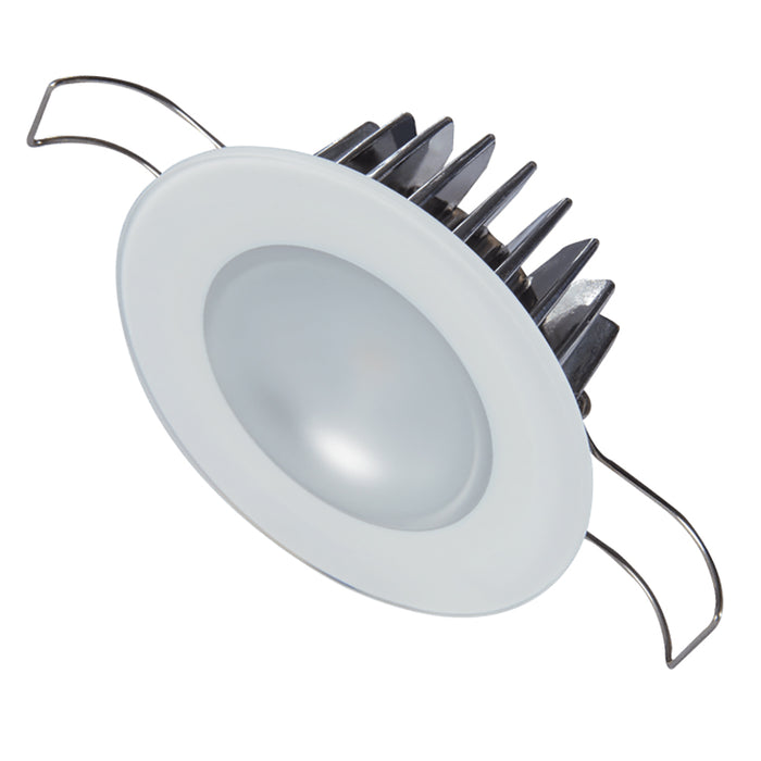 Lumitec 113190 Mirage Flush Mount Down Light w/Glass Bezel & Non-Dimming, White/Blue/Red/Purple LEDs