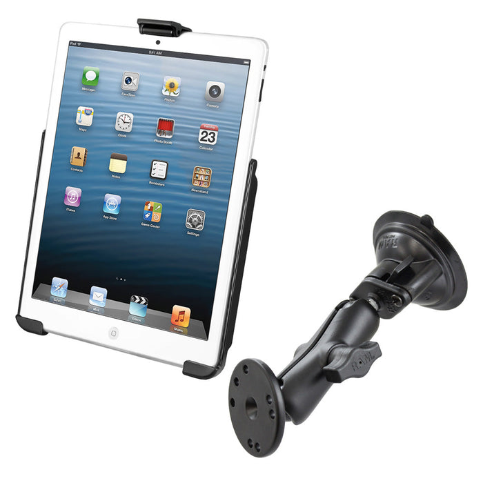 Soporte con ventosa RAM Mount con base EZ-ROLL'R para iPad mini de Apple