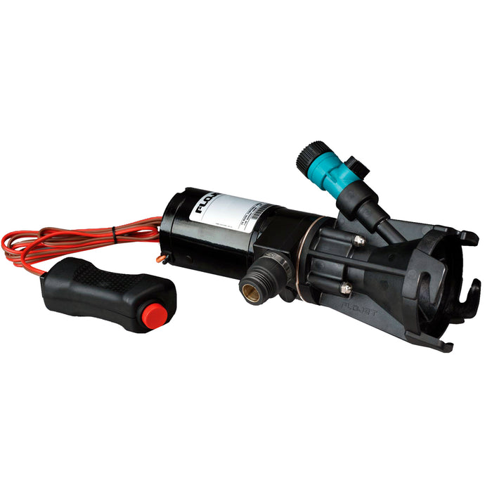 Kit de bomba de residuos maceradora autocebante portátil Flojet para RV - 12 V