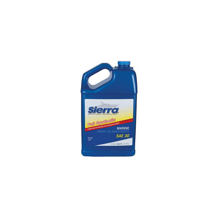 Sierra 18-9410-4 30 Wt. Full Synthetic 4-Cycle Marine Engine Oil, 5 Qt.