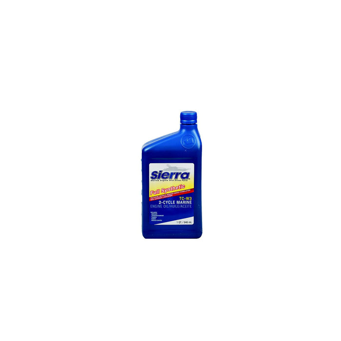Sierra 18-9540-2 Fully Synthetic TC-W3 2-Stroke Outboard Oil, Qt.
