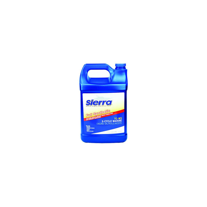 Sierra 18-9540-3 Fully Synthetic TC-W3 2-Stroke Outboard Oil, Gal.