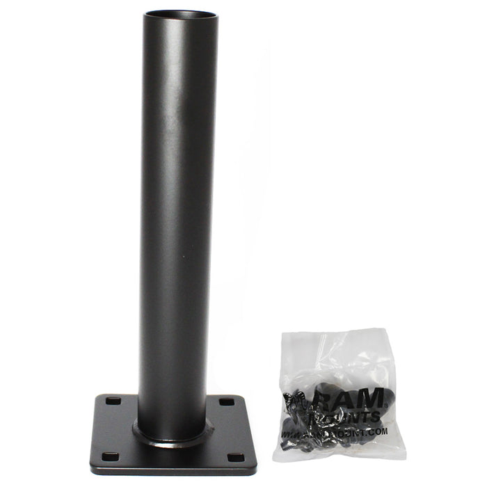 Poste telescópico hembra inferior de 9" de largo con soporte RAM