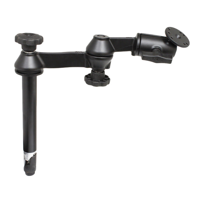 Brazo oscilante doble con montaje RAM con teleobjetivo macho de 8" y sin teleobjetivo hembra
