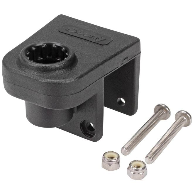 Scotty 0243-BK Rod Holder 1-1/4" Square Rail Mount, Black