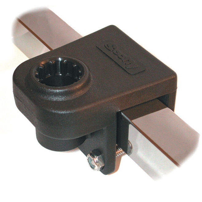 Scotty 0243-BK Rod Holder 1-1/4" Square Rail Mount, Black