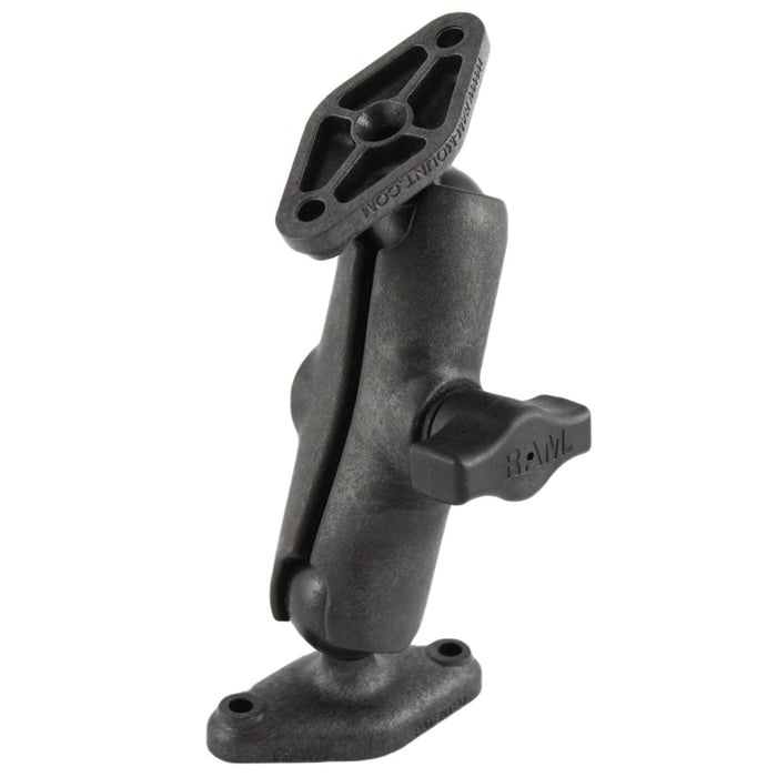 Brazo de montaje compuesto RAM Mount con 2 bases de diamante