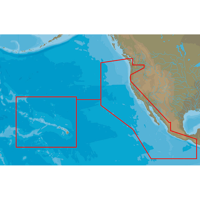 C-MAP M-NA-D024-MS 4D NA-D024 USA West Coast & Hawaii Full Content