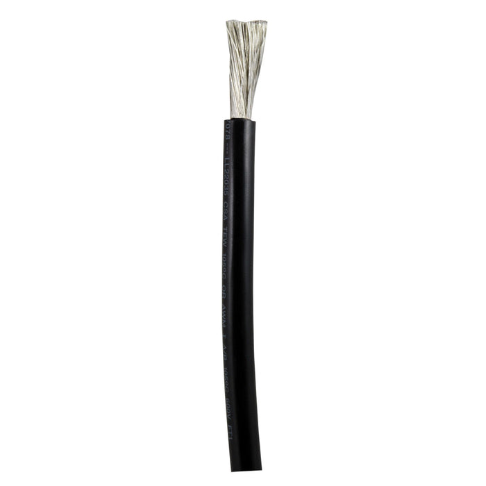 Cable de batería Ancor negro de 8 AWG (se vende por pie)