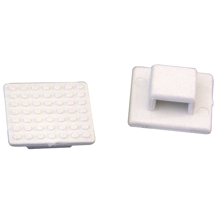 Soporte de brida de nailon blanco pequeño para montaje en soldadura AT-3 (cantidad: 100)