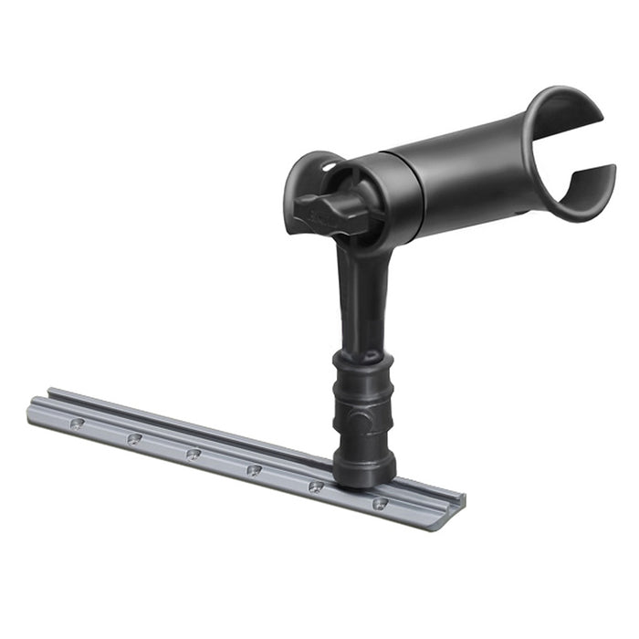 Soporte para caña RAM Mount RAM Tube Jr. con poste de 4" y base de montaje en riel Adapt-A-Post