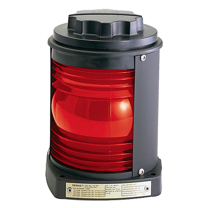 Perko 1127RA0BLK Luz lateral - Plástico negro, lente roja