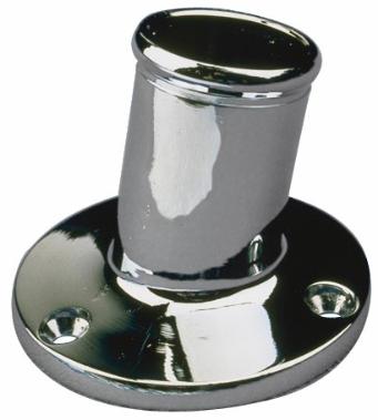 Sea-Dog Chrome Brass Pole Socket 3/4" - 492211-1