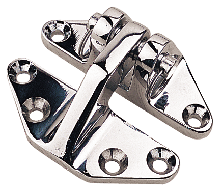 Sea Dog 204280-1 SeaDog 2-1/2" Chrome Brass Hatch Hinge | #10 Fastener