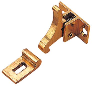Sea Dog 222335-1 Sea-Dog Elbow Catch, Brass 1 Pr.