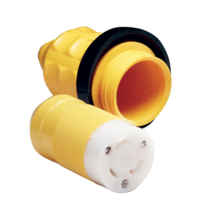 Conector hembra Marinco 305CRCN.VPK 30A con cubierta y anillos