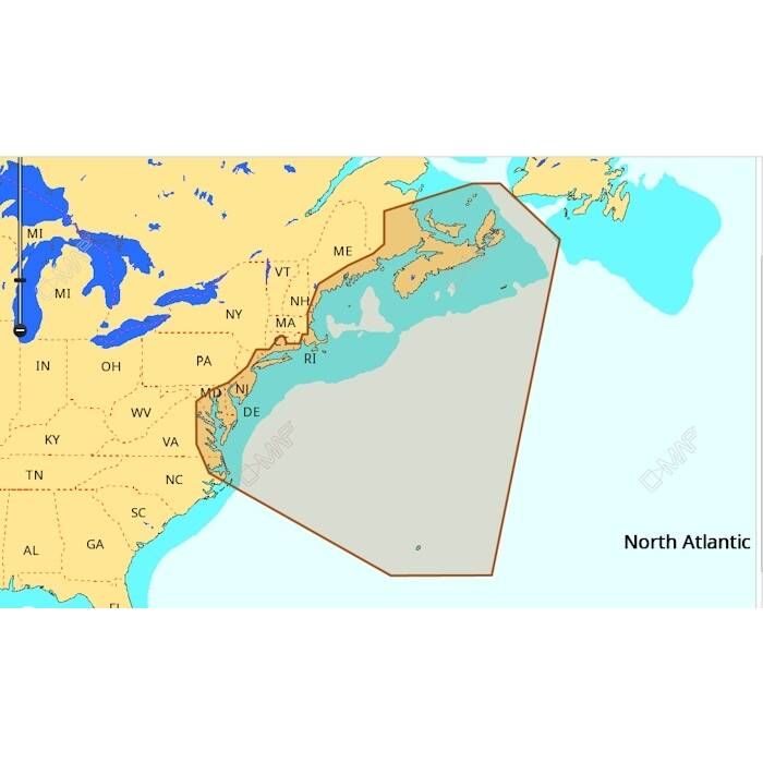C-MAP M-NA-D062-MS 4D NA-D062 Nova Scotia to Chesapeake Bay microSD™/SD™