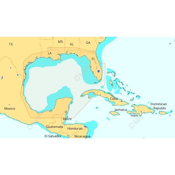 C-MAP M-NA-D064-MS 4D NA-D064 Gulf of Mexico microSD™/SD™