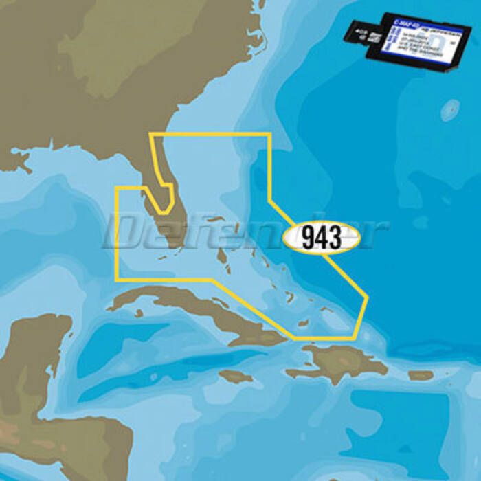 C-MAP M-NA-D943-MS 4D NA-D943 Florida & The Bahamas