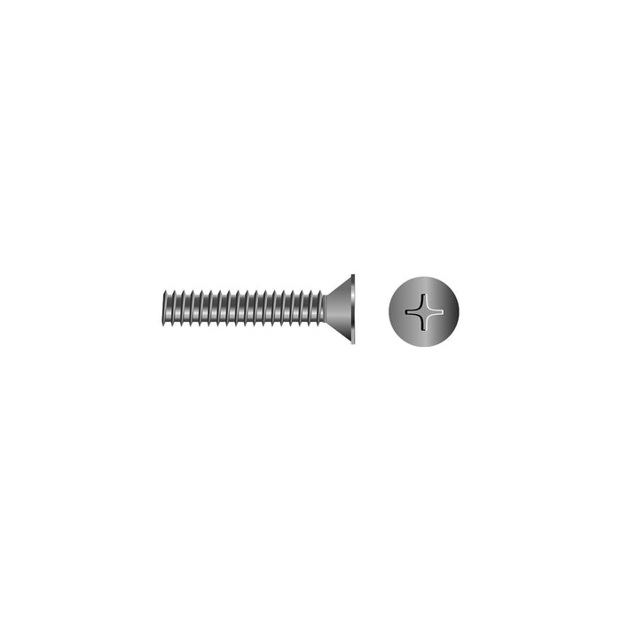 Seachoice SC2683 Phillips Machine Screw Flat Head, 10-32 x 1"