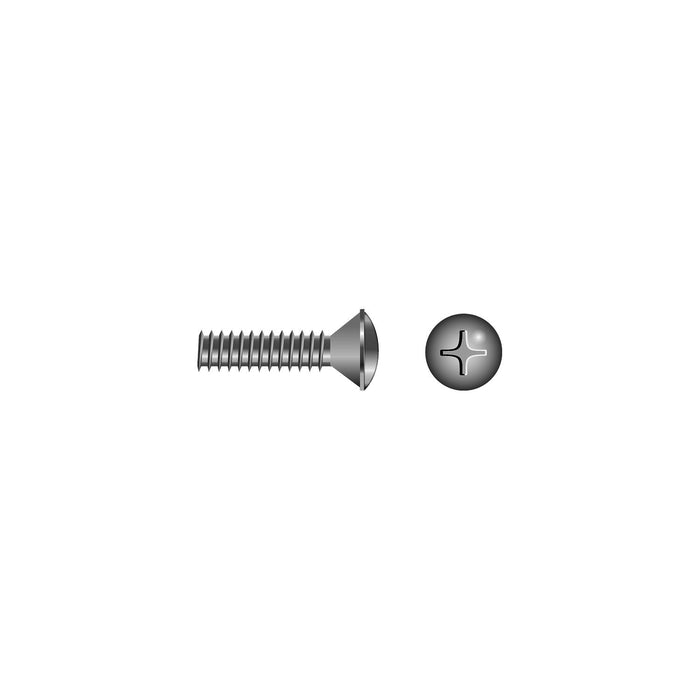 Seachoice SC0853 Phillips Machine Screw Oval Head, 1/4"-20 x 3/4"