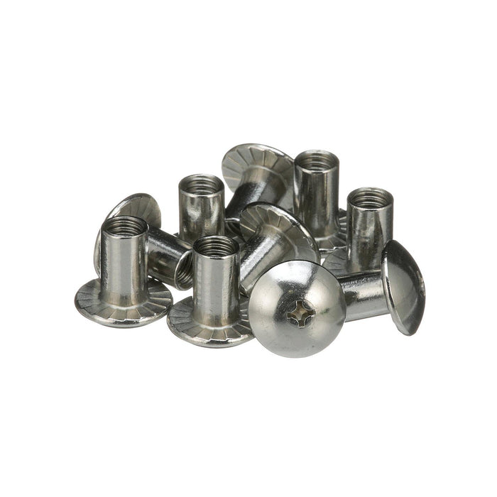 Seachoice SC3551 18-8 SS Phillips Barrel Nuts w/ Truss Head, 3/8-16 X 3/4 In., Pack of 25