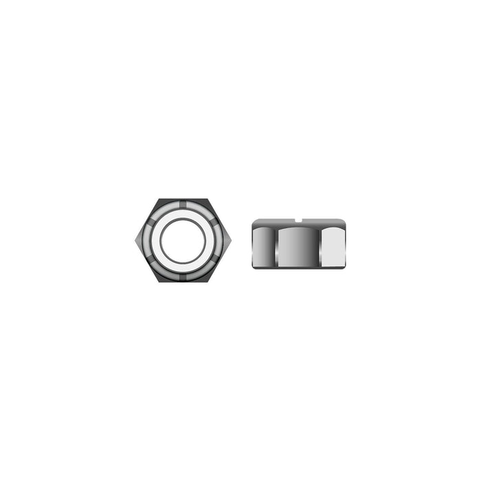 Seachoice SC1346 Stainless Steel Nylon Insert Locknut, 3/8"-24