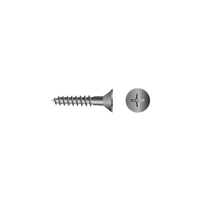 Seachoice SC3496 Phillips Wood Screw Flat Head, #6 x 3/4"