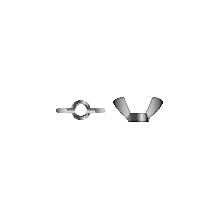 Seachoice SC1372 18-8 Stainless Steel Wing Nuts, 1/4-20 Size, Pack of 100