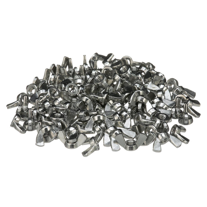 Seachoice SC1372 18-8 Stainless Steel Wing Nuts, 1/4-20 Size, Pack of 100