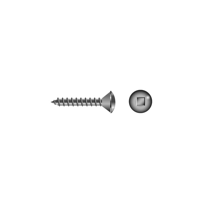 Seachoice SC3472 Square Tapping Screw Oval Head #10 x 1"