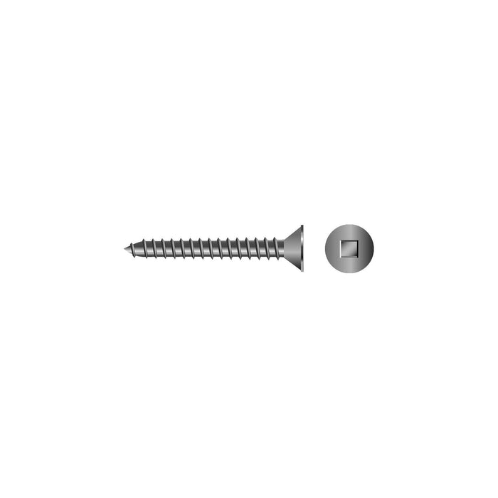 Seachoice SC3668 Square Tapping Screw Flat Head,#10 x 1-1/2"