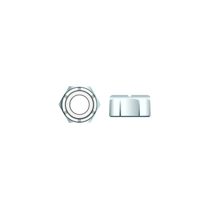 Seachoice SC1336CH 01778 Nylon Insert Chrome Plated SS Locknut, 5/16-18