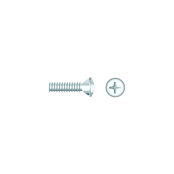 Seachoice SC847CH 01806 Chrome Plated SS Phillips Machine Screw Oval Head, 10-24 x 1"
