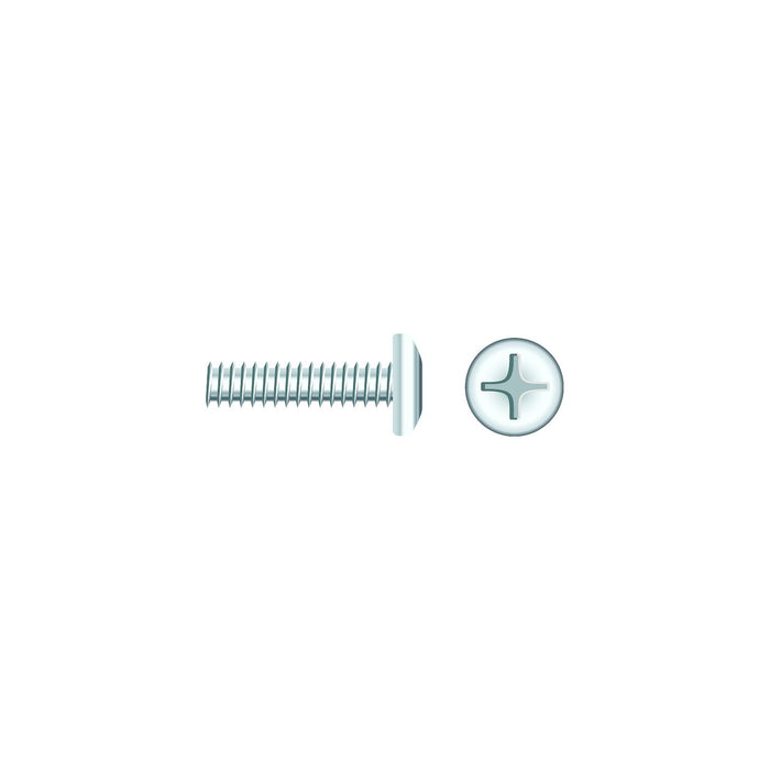 Seachoice SC829CH 01814 Chrome Plated SS Phillips Machine Screws Pan Head, 1/4-20 x 2"