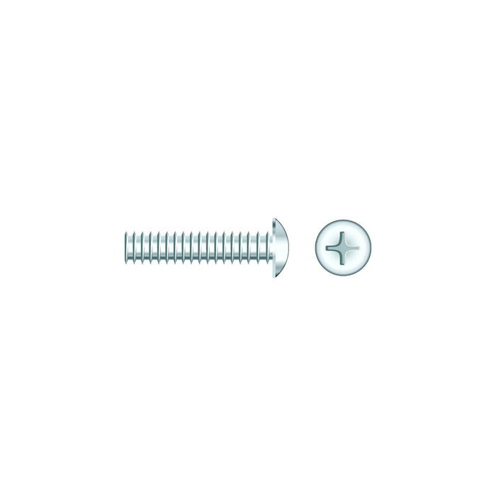 Seachoice SC868CH 01816 Chrome Plated SS Phillips Machine Screws Truss Head, 1/4-20 x 2"