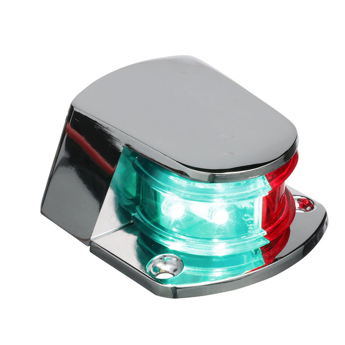 Seachoice 2031 LED Bow Light, Marine Navigation, Chrome Bi-Color, 1-Mile Vis for Under 39 Feet