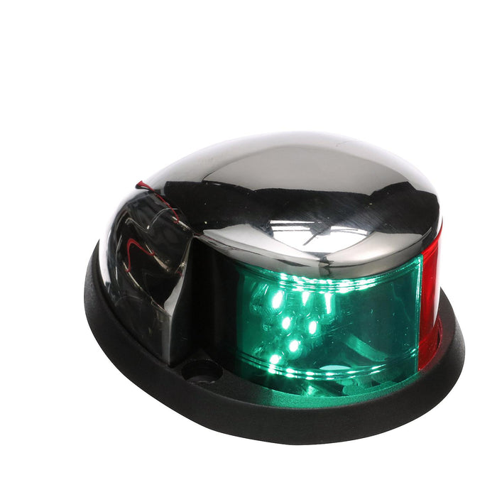Seachoice 2041 LED Bow Light, Marine Navigation, Chrome Bi-Color, 2-Mile Vis for Under 66 Feet