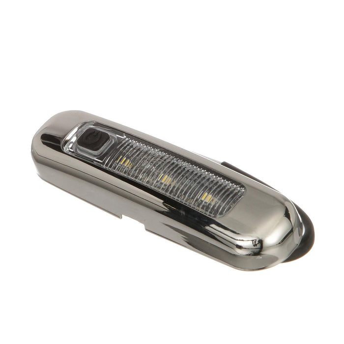 Seachoice 50-03131 LED Area Light, Surface Mount, On/Off Switch, 316 SS, White Light, 220 Lumens