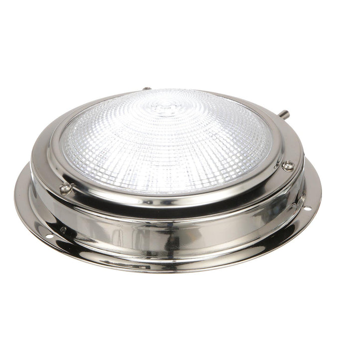 Seachoice 3291 LED Surface-Mount Dome Light, Bright White, SS Flange, 5 in. Diameter