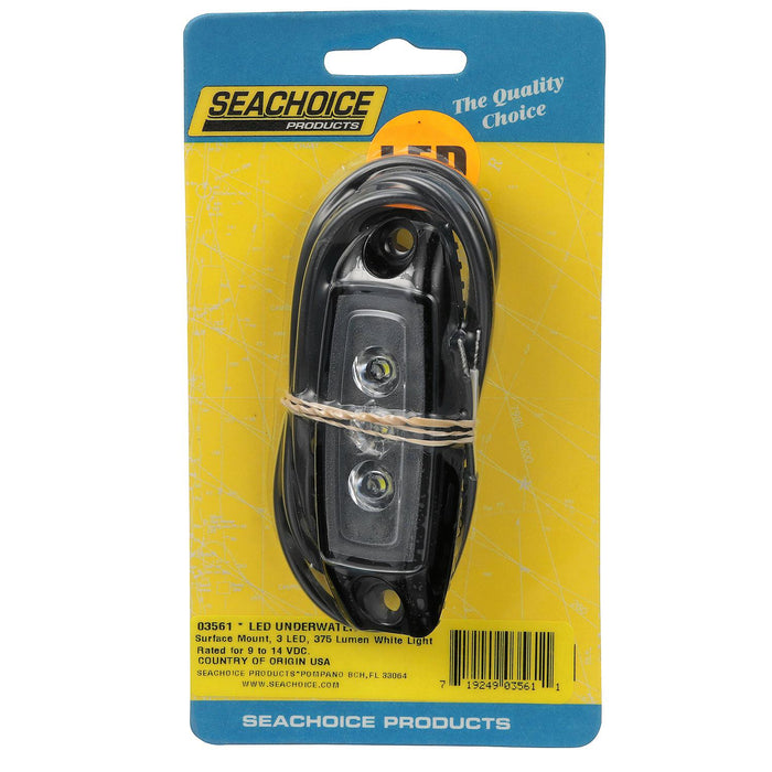 Seachoice 50-03561 Water Dragon LED Underwater Light, 3 White LEDs, 375 Lumens