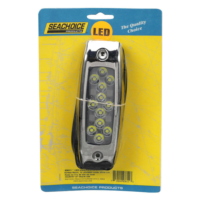 Seachoice 50-03611 Water Dragon LED Underwater Light, 12 White LEDs, 5, 500 Lumens