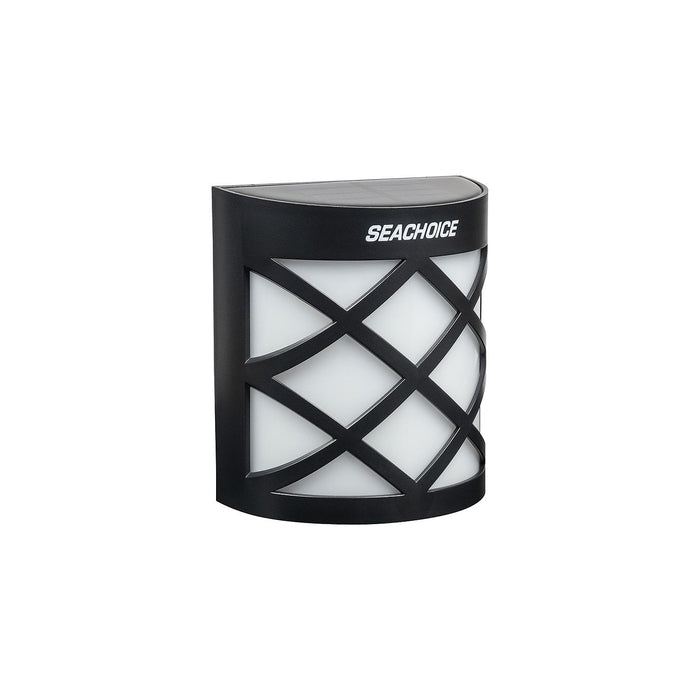 Seachoice 3708 Solar Dock Light, Round LED, for Boats/Driveways/Stairs/Pathways, 4"W x 4-3/8"H