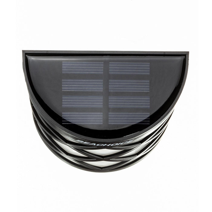 Seachoice 3708 Solar Dock Light, Round LED, for Boats/Driveways/Stairs/Pathways, 4"W x 4-3/8"H