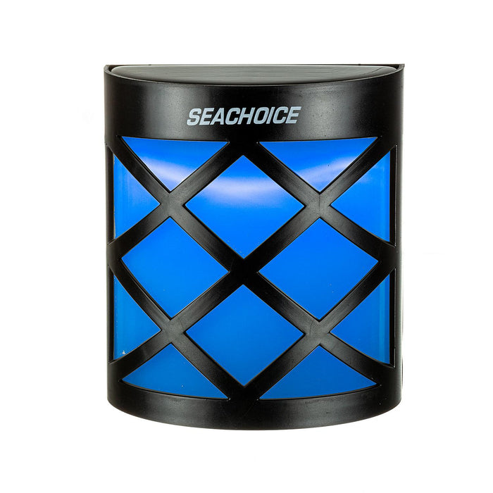Seachoice 3708 Solar Dock Light, Round LED, for Boats/Driveways/Stairs/Pathways, 4"W x 4-3/8"H