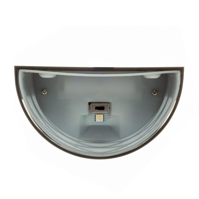 Seachoice 3708 Solar Dock Light, Round LED, for Boats/Driveways/Stairs/Pathways, 4"W x 4-3/8"H